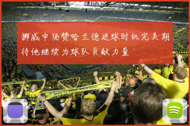 挪威中场赞哈兰德进球时机完美期待他继续为球队贡献力量